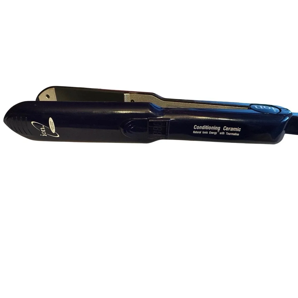 Ion Conditioning Ceramic‎ Tourmaline Flat Iron Hair Straightener Navy Blue 1.25